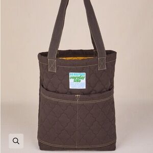 Big Bud Press Quilted Dark Brown Tote